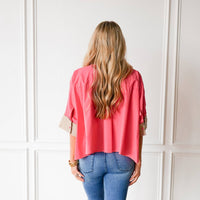 Caryn Lawn Abby Swing Top in rose khaki - women's shirt - alternate view