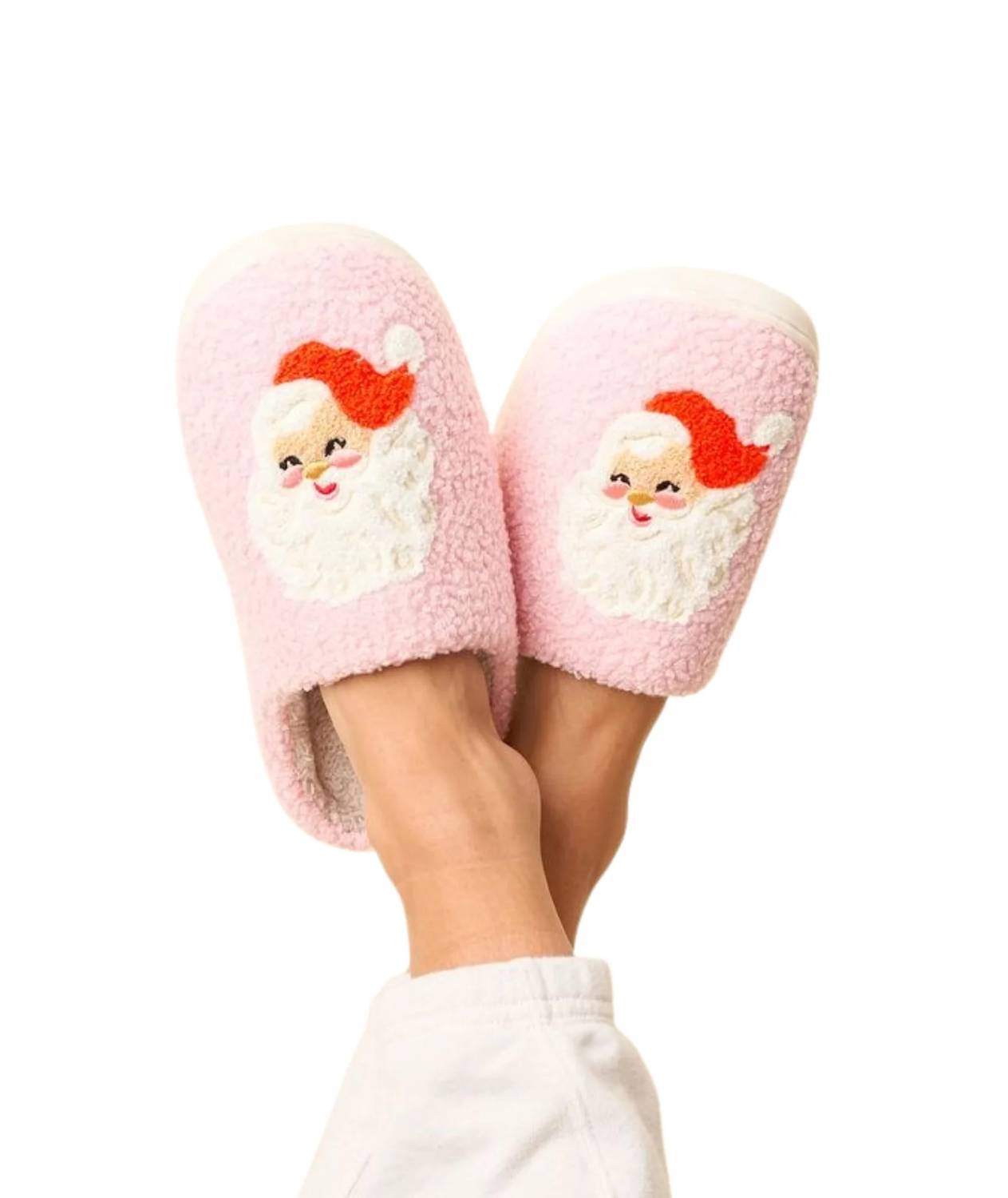 The Darling Effect - Girl's Santa Fuzzy Slippers
