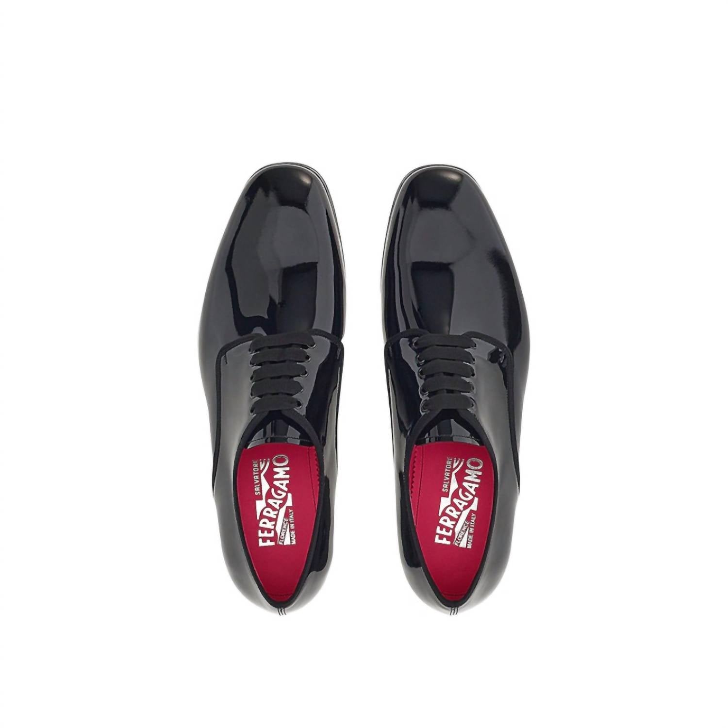 Salvatore Ferragamo - Men's Patent Lace Up Debry Shoes