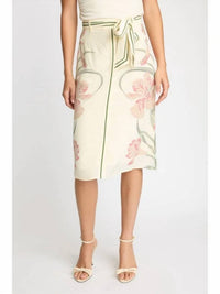 CABALLERO Claudette Midi Skirt in stippled iris - women's skirt