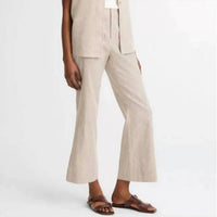 Vince - Ticking Stripe Flare Trouser