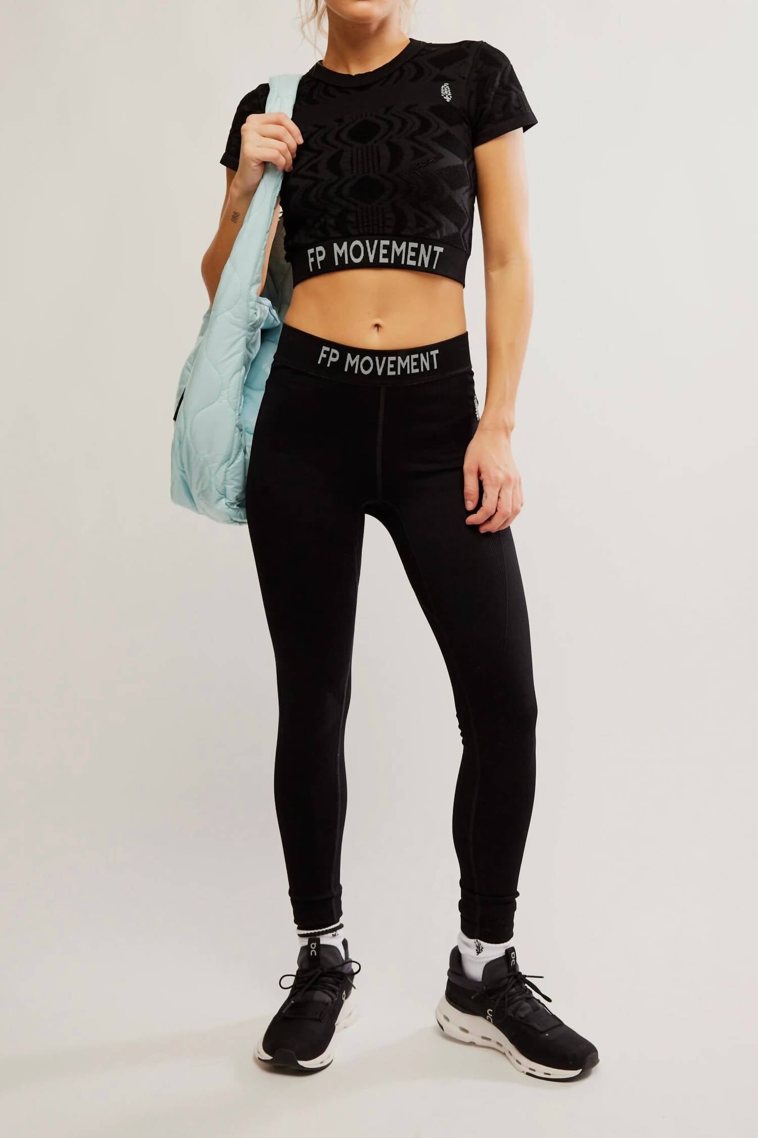Free People Long Haul Legging in black - women's pants - alternate view