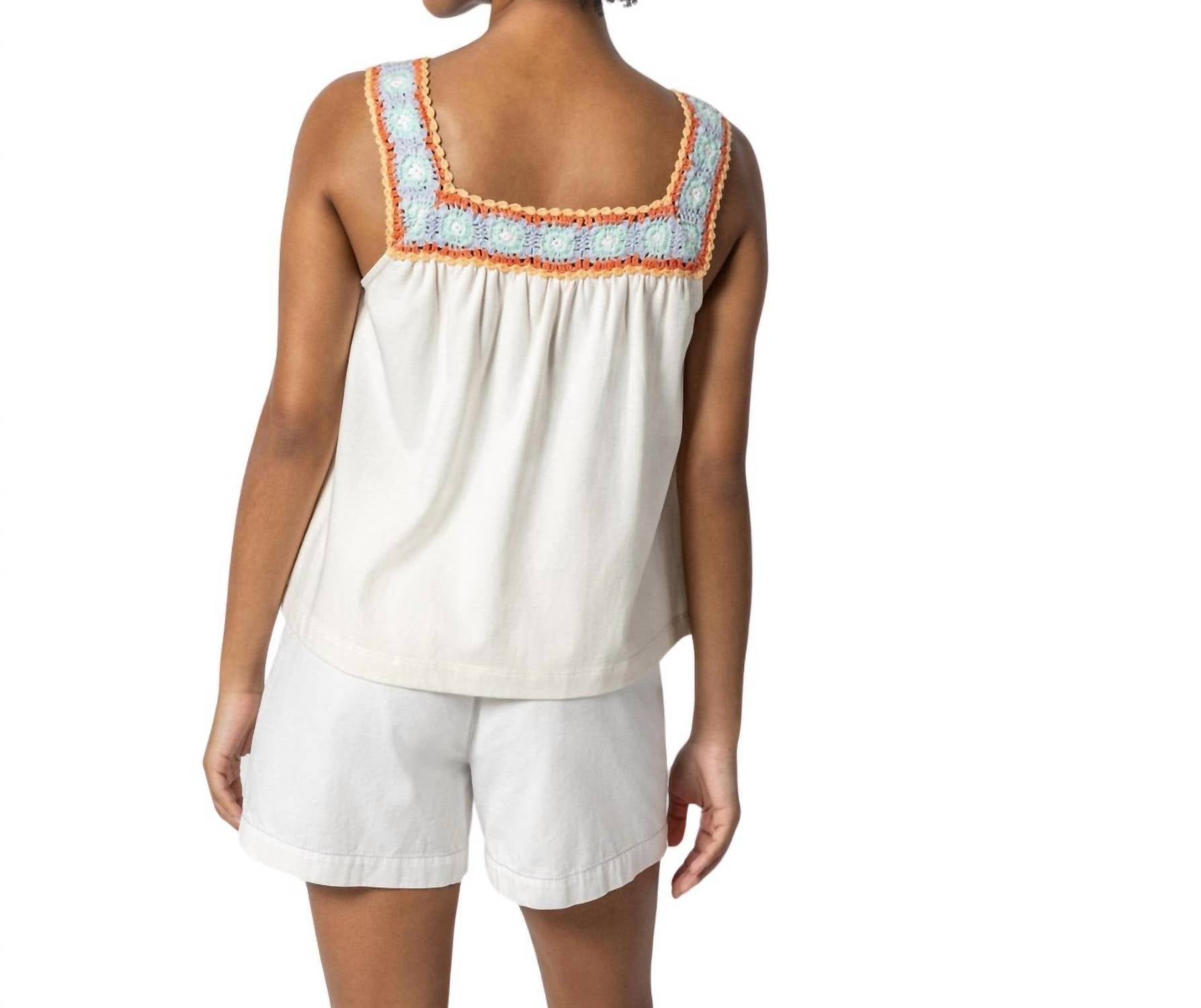 Lilla P - Crochet Trim Tank Top