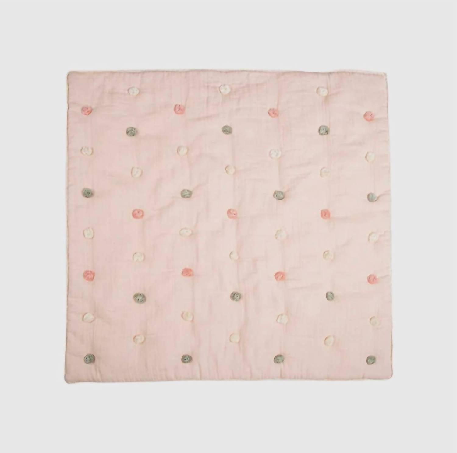 Crane Baby - Parker Pom Quilted Baby Blanket