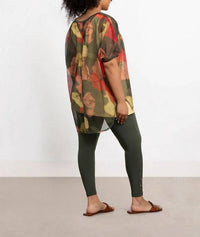Sympli - Mesh Slit Back Tunic