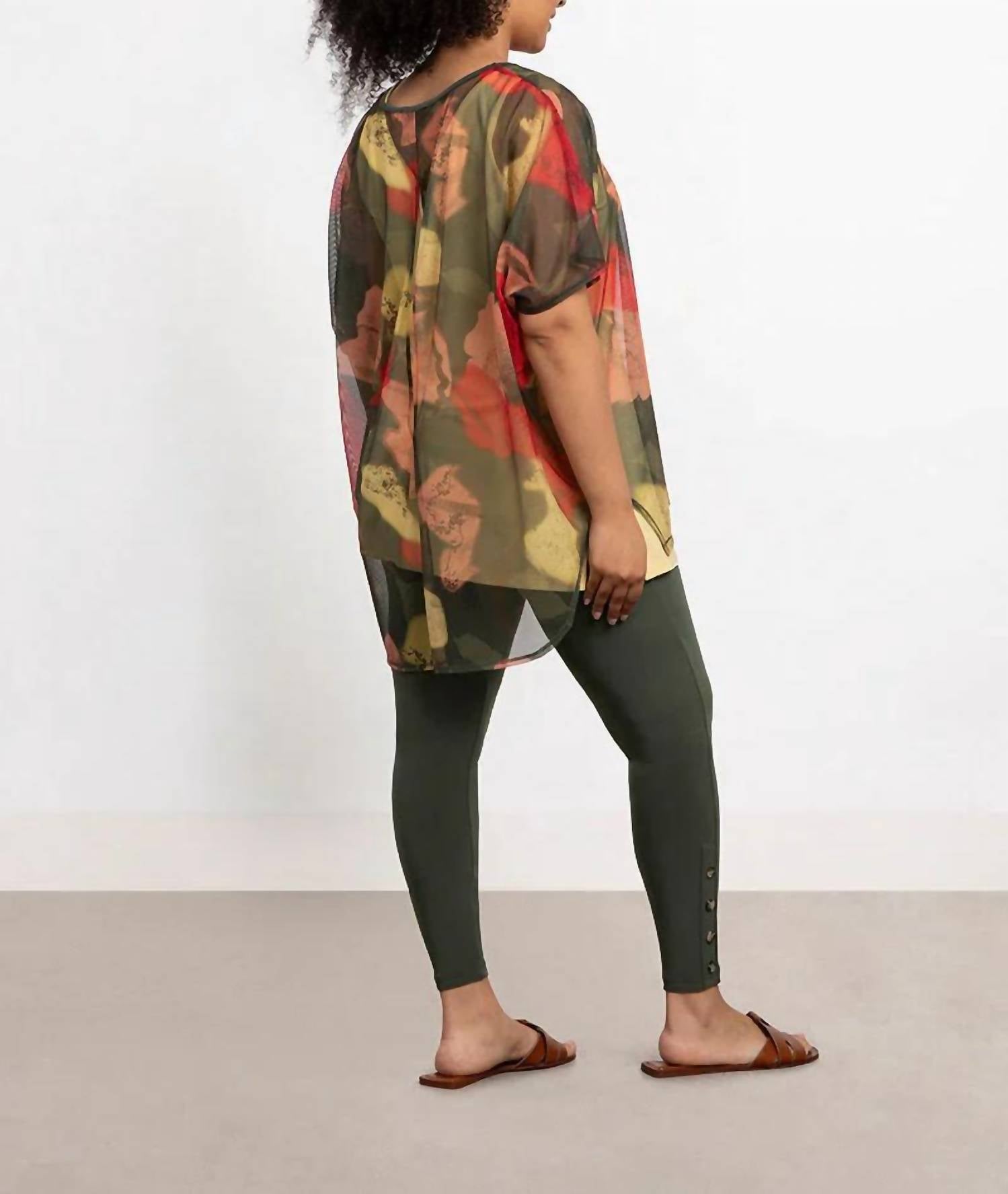 Sympli - Mesh Slit Back Tunic