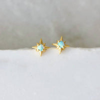 Mesa Blue - Women's Opal Star Earrings