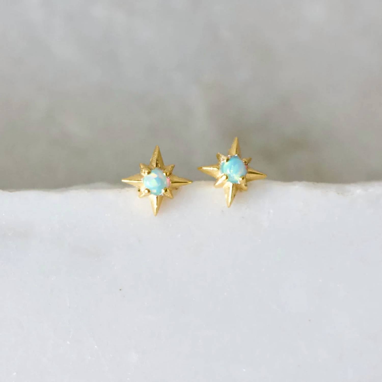 Mesa Blue - Women's Opal Star Earrings