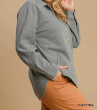 Umgee - Oversized Shirt Jacket Plus