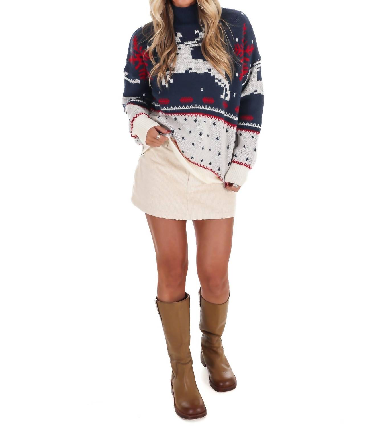 Le Lis - Fair Isle High Neck Sweater