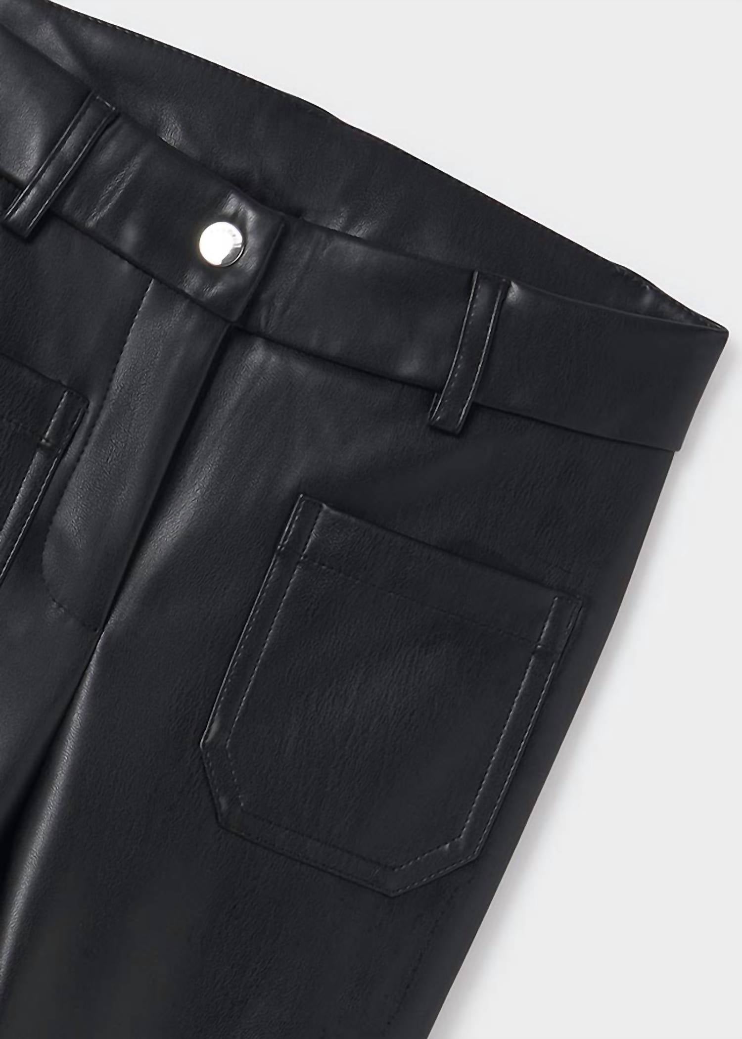 Mayoral - Pkt Flare Leatherette Pant