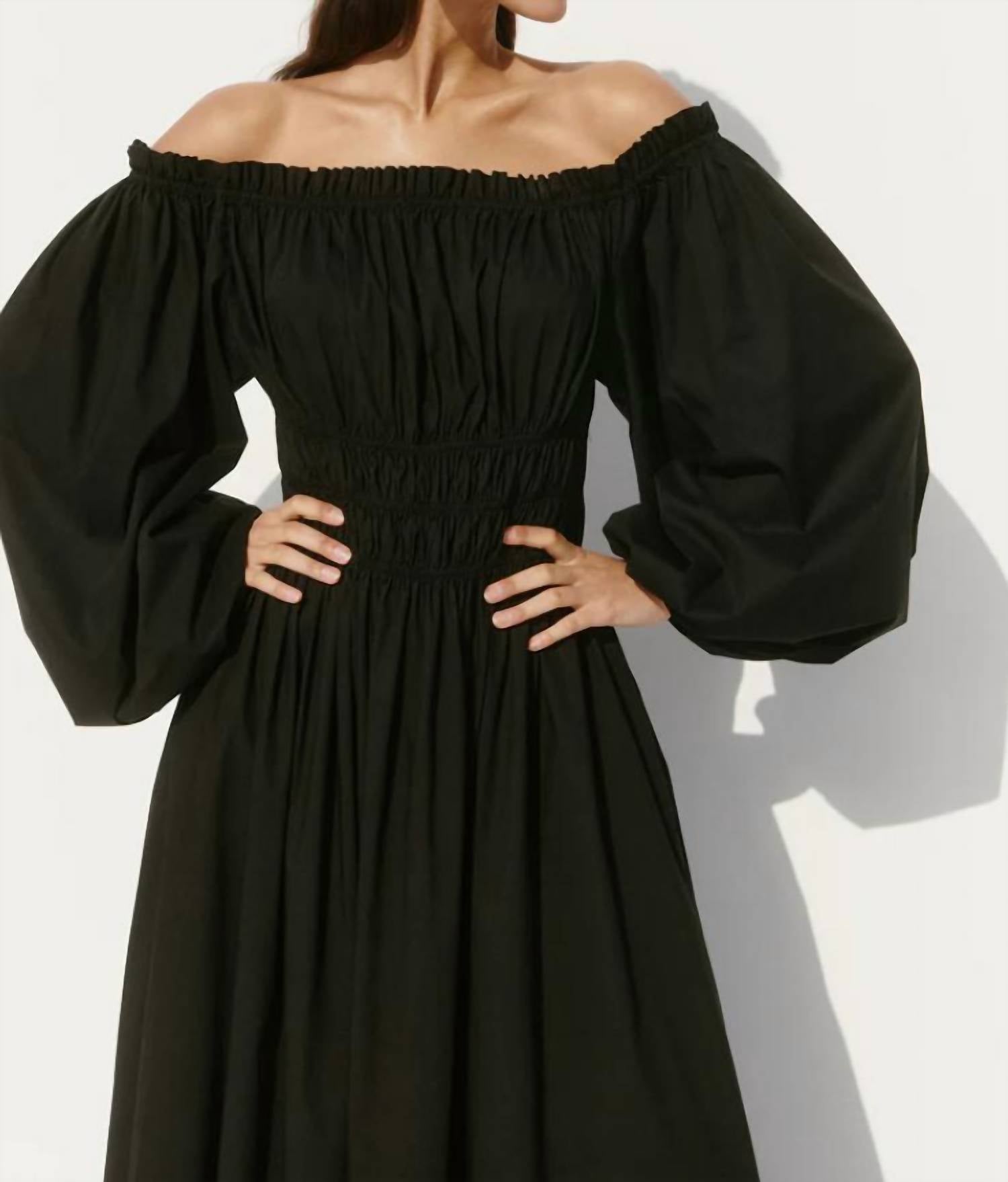 Caroline Constas - Raquela Off the Shoulder Ruffle Maxi Dress