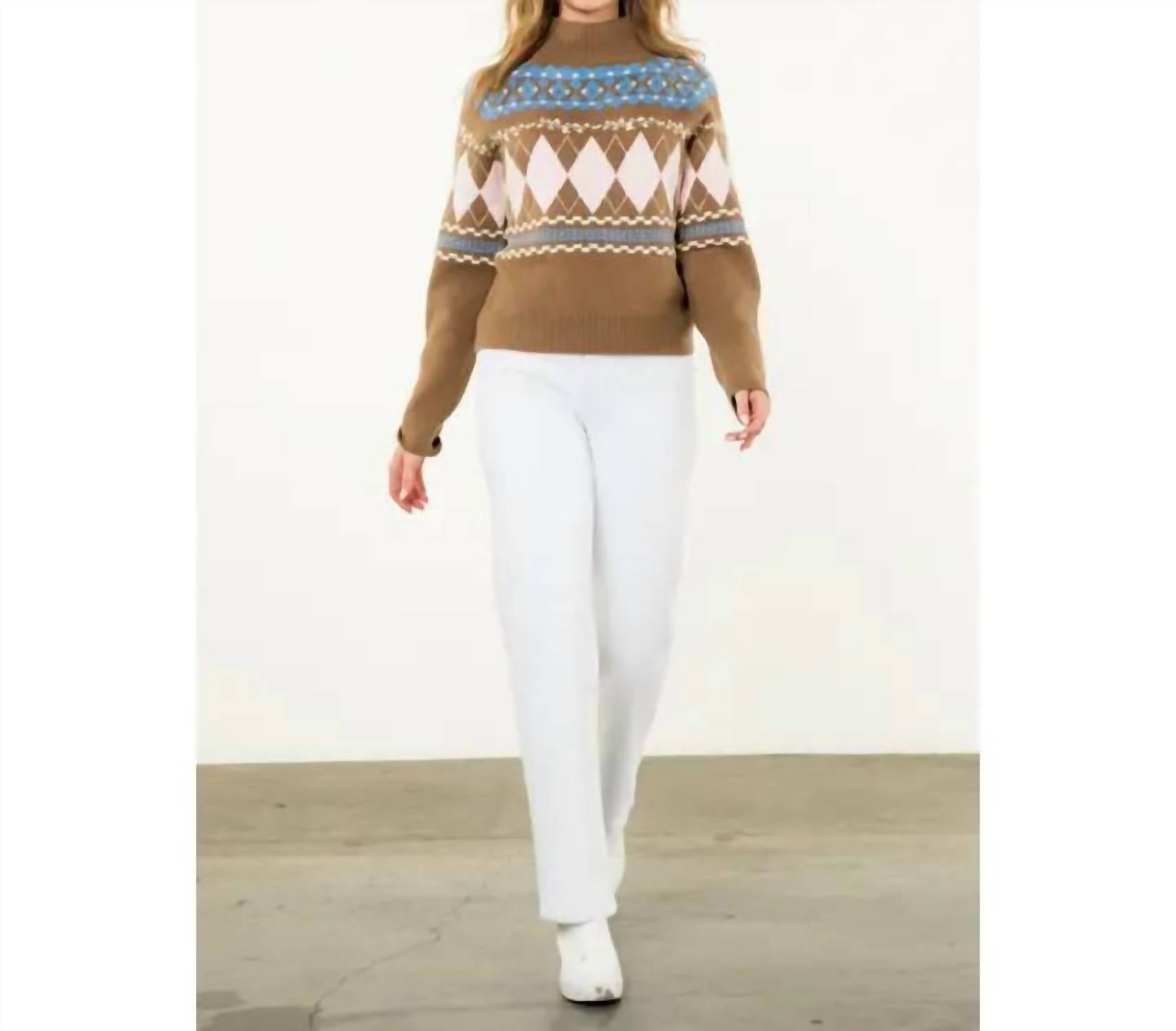 Thml - Fair Isle Argyle Sweater