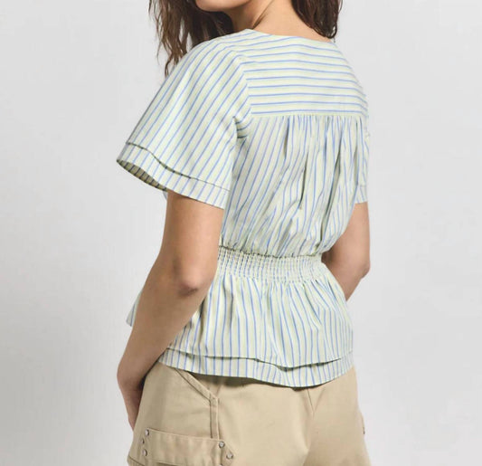 Derek Lam 10 Crosby - Caspien Twist Neck Short Sleeve Top