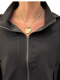 LIOR Zella Front Zip Jacket in black - women's jacket - detail view