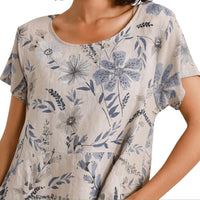 Made In Italy - Modern Meadow Linen Dress