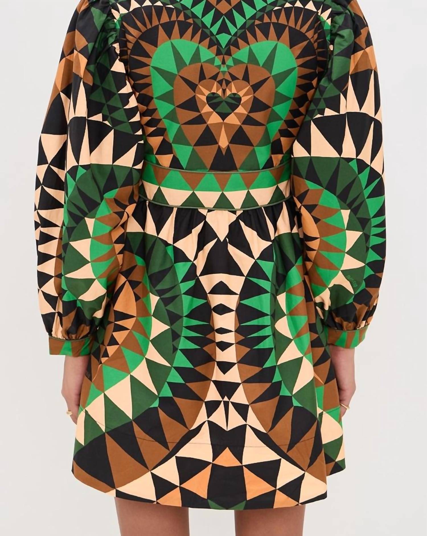 Farm Rio - Geometric Pattern Mini Dress