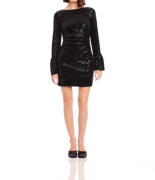 Fifteen Twenty - Laurel Bell Sleeve Sequin Mini Dress