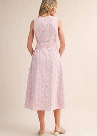 &Merci - Floral Belted Midi Dress