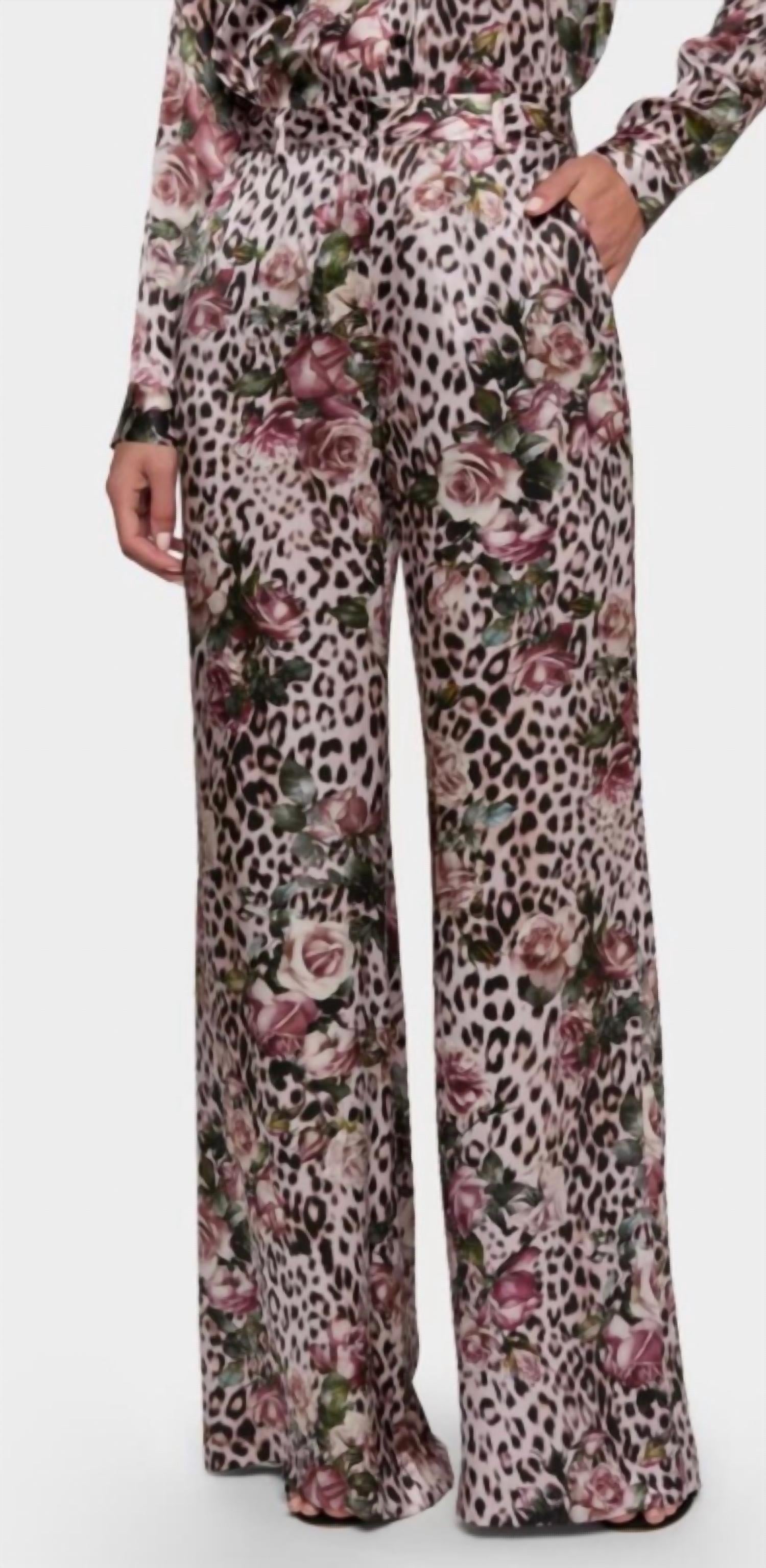 L'Agence - Pilar Silk Wide Leg Pant