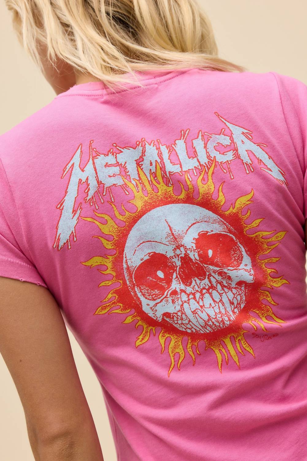 Daydreamer - Metallica Flaming Sun Vintage Tee