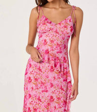 Astr - Mejra Floral Asymmetric Tank Top
