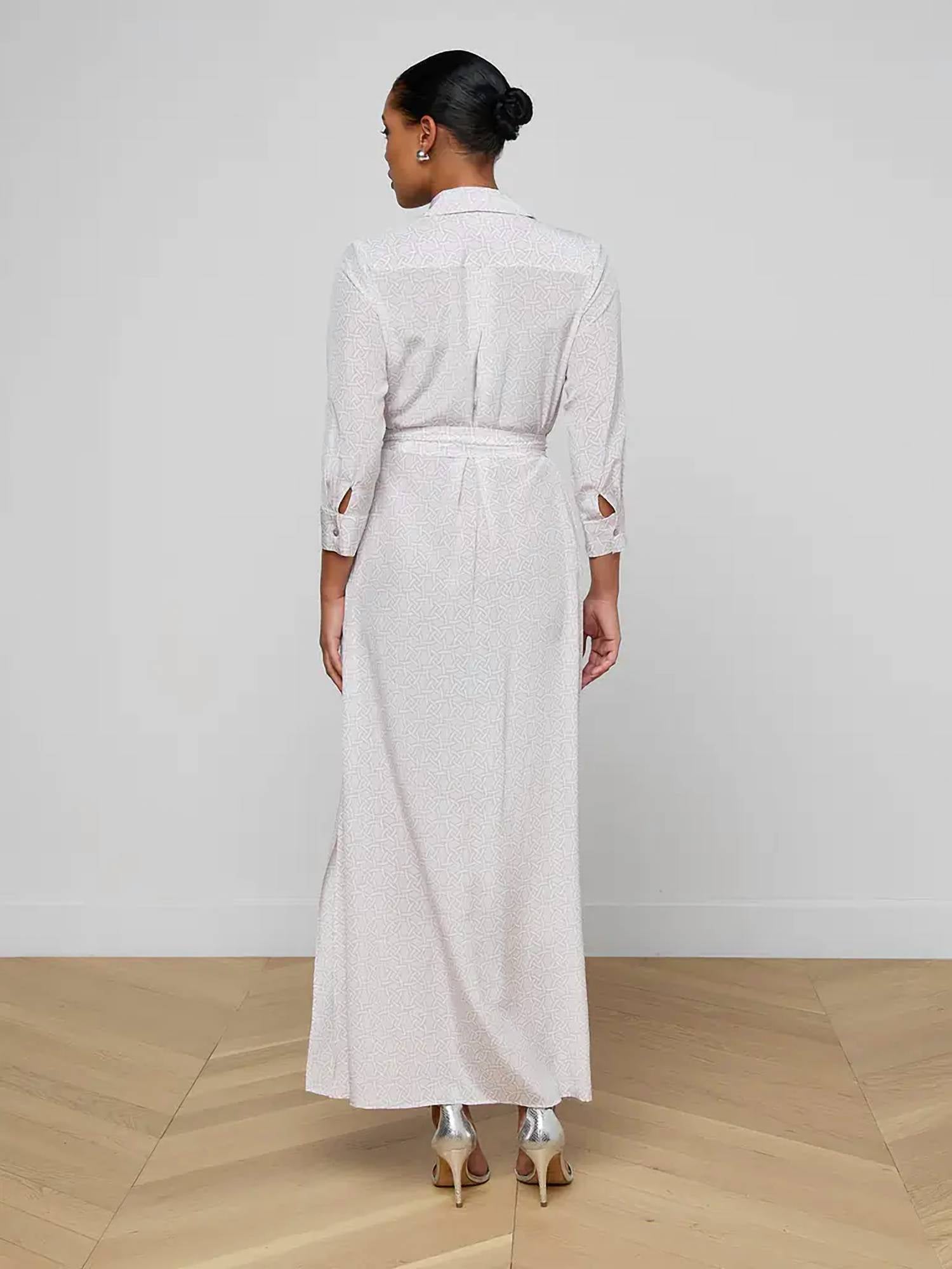 L'Agence - Cameron Silk Shirt Dress