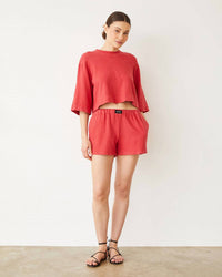 Monrow - Women's French Terry Oversized Top