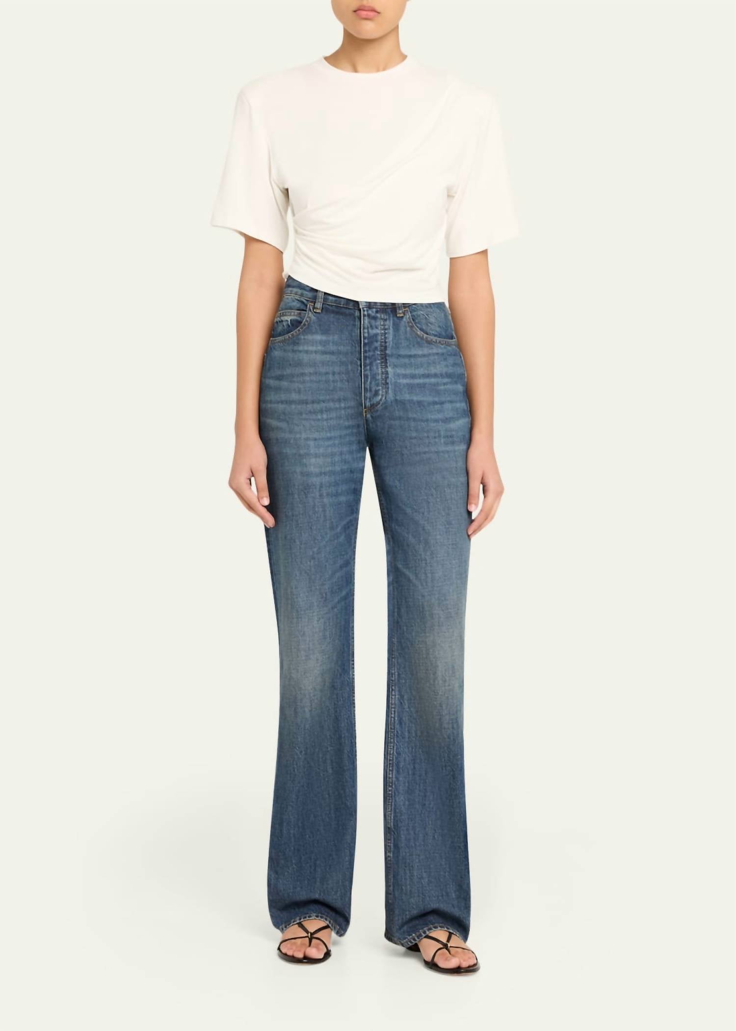 Simkhai - Rowley Gathered Short Sleeve T Shirt