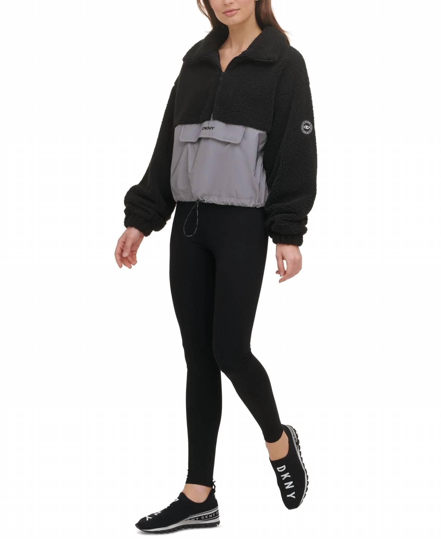 Dkny - Roebling Fleece Half-Zip Pullover Jacket