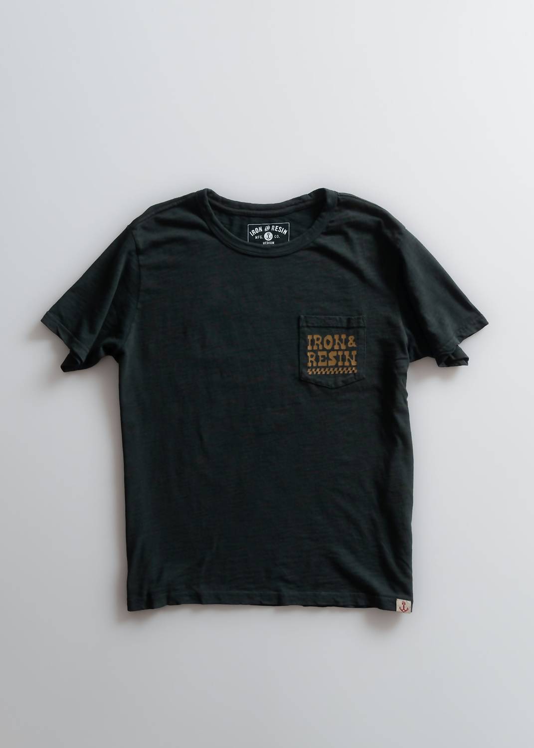 Iron & Resin Men's Western Supply Co Pocket Tee in dark slate - men's t-shirt