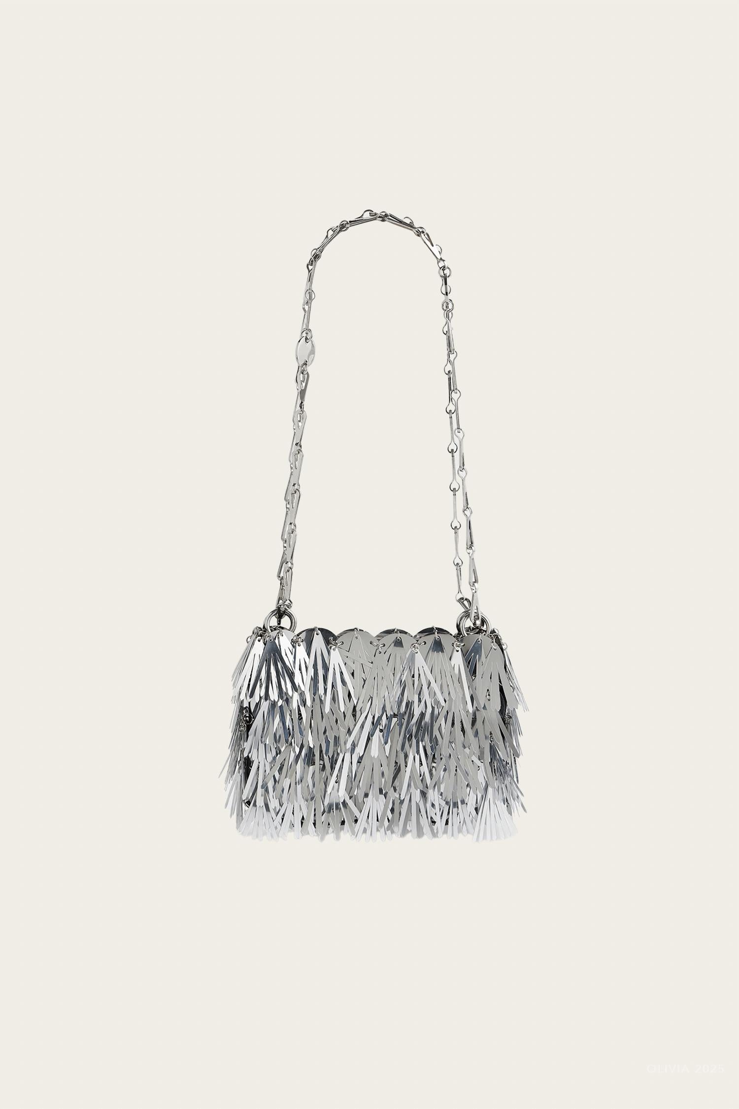Rabanne - Women's Sparkle Nano Metallic Fur Bag