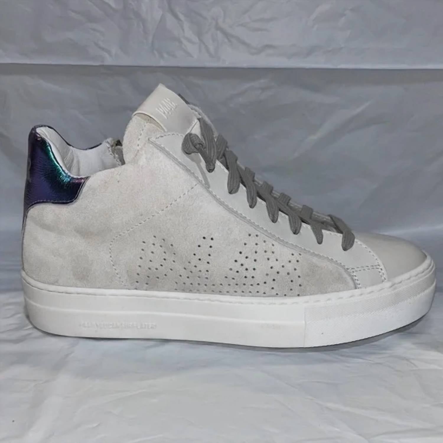 P448 Women's Thea Mid Cloud Sneakers in white gray - women's sneaker