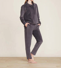 BAREFOOT DREAMS Luxechic Skinny Pant with Zippers in carbon - women's pants