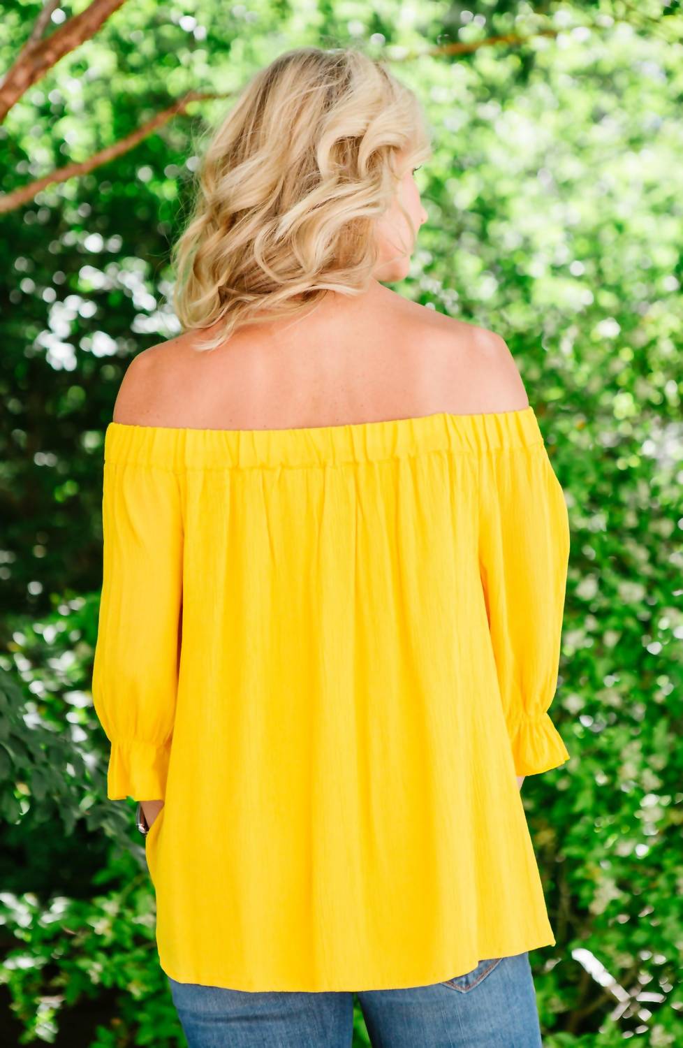 Soak Up The Sun Peasant Top