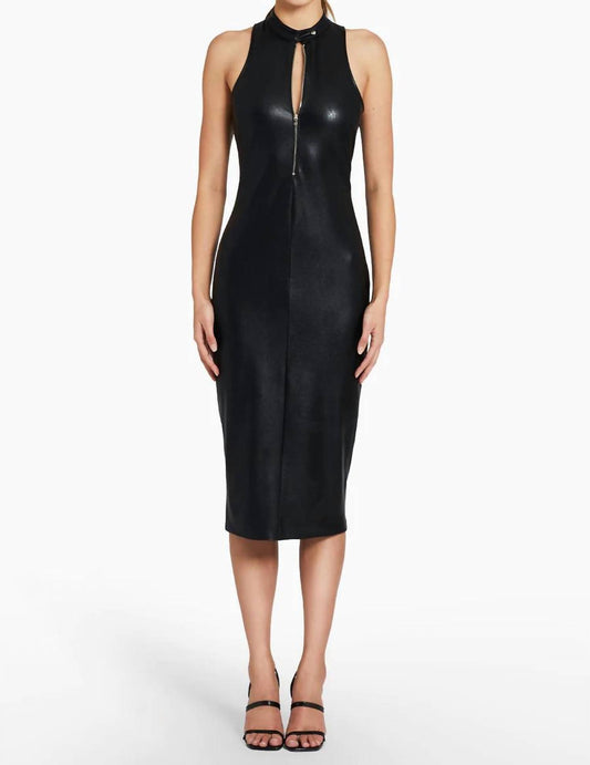 Declan Faux Leather Dress