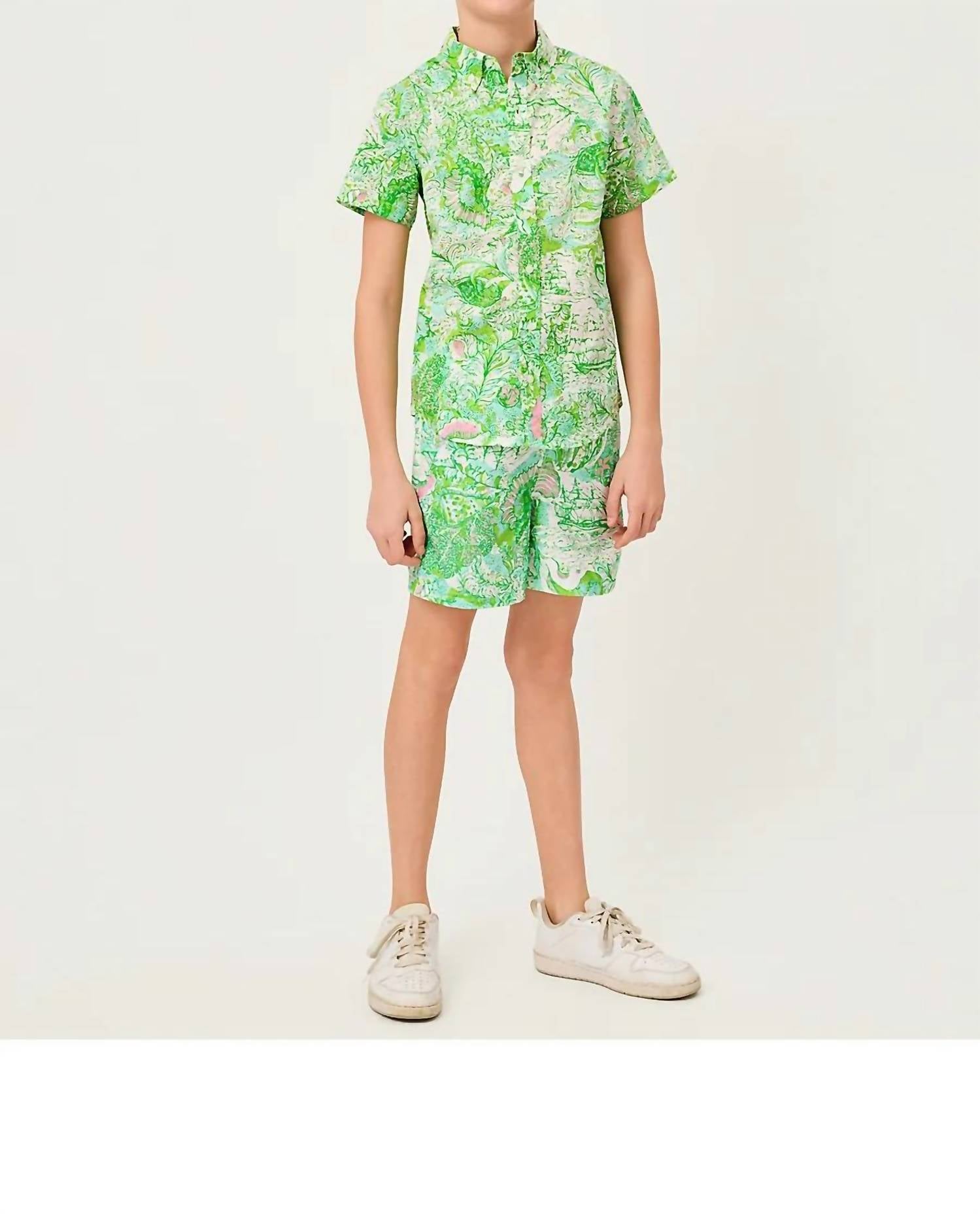 Lilly Pulitzer - Boy's Lavin Button Down Shirt