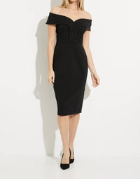 Joseph Ribkoff - Off The Shoulder Shift Dress