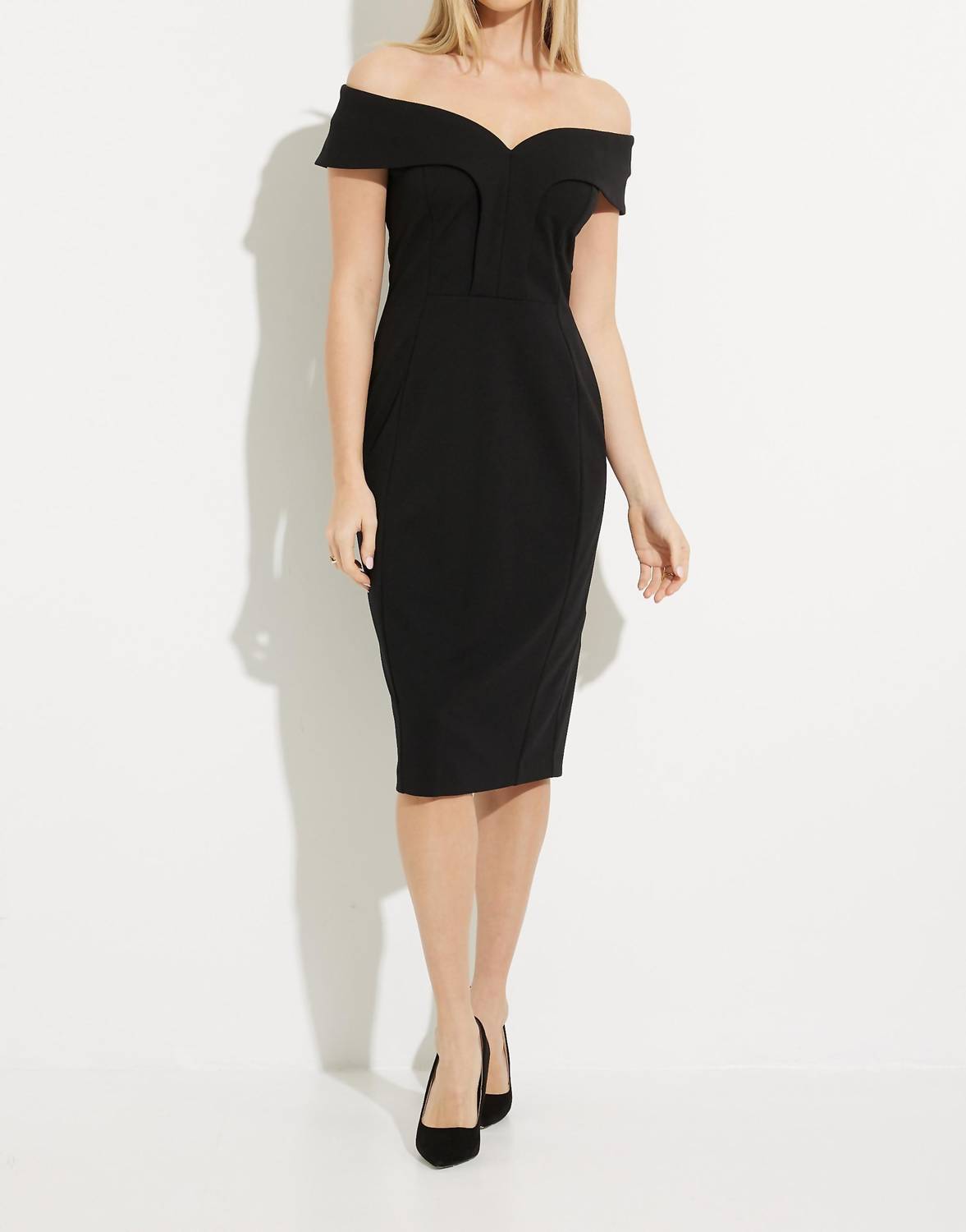Joseph Ribkoff - Off The Shoulder Shift Dress