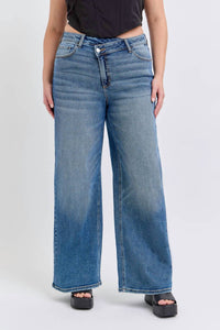 Cello - Low Rise Repositioned Wide Leg Jean - Plus