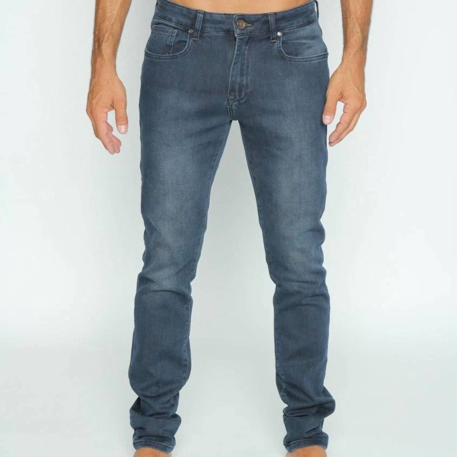 Eight X - Slim Fit Stretch Faded Denim Jeans