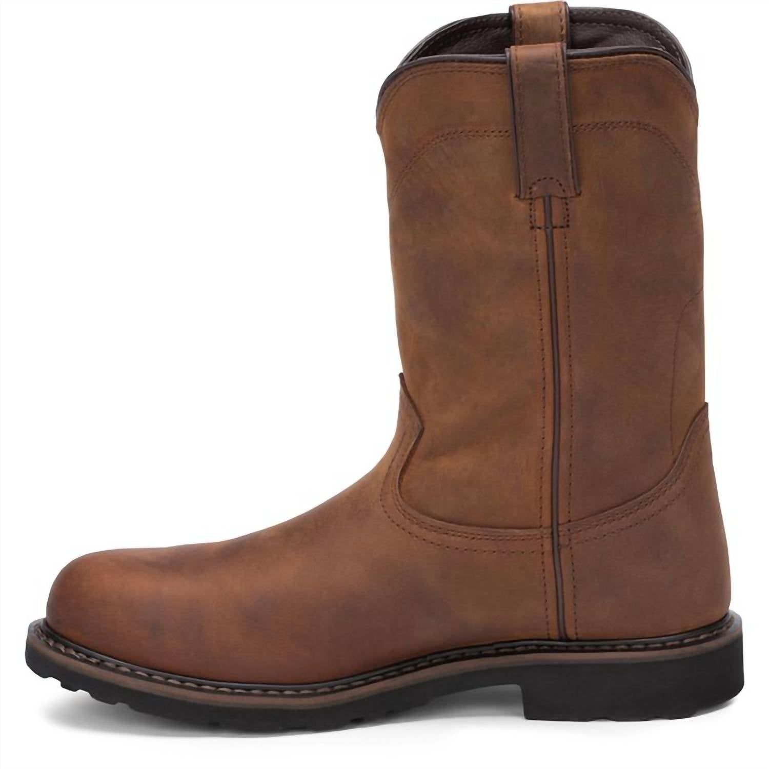 Justin - MEN'S DRYWALL 10" WATERPROOF STEEL TOE WORK BOOTS