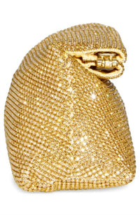 Steve Madden - Akila Crystal Mesh Foldover Clutch