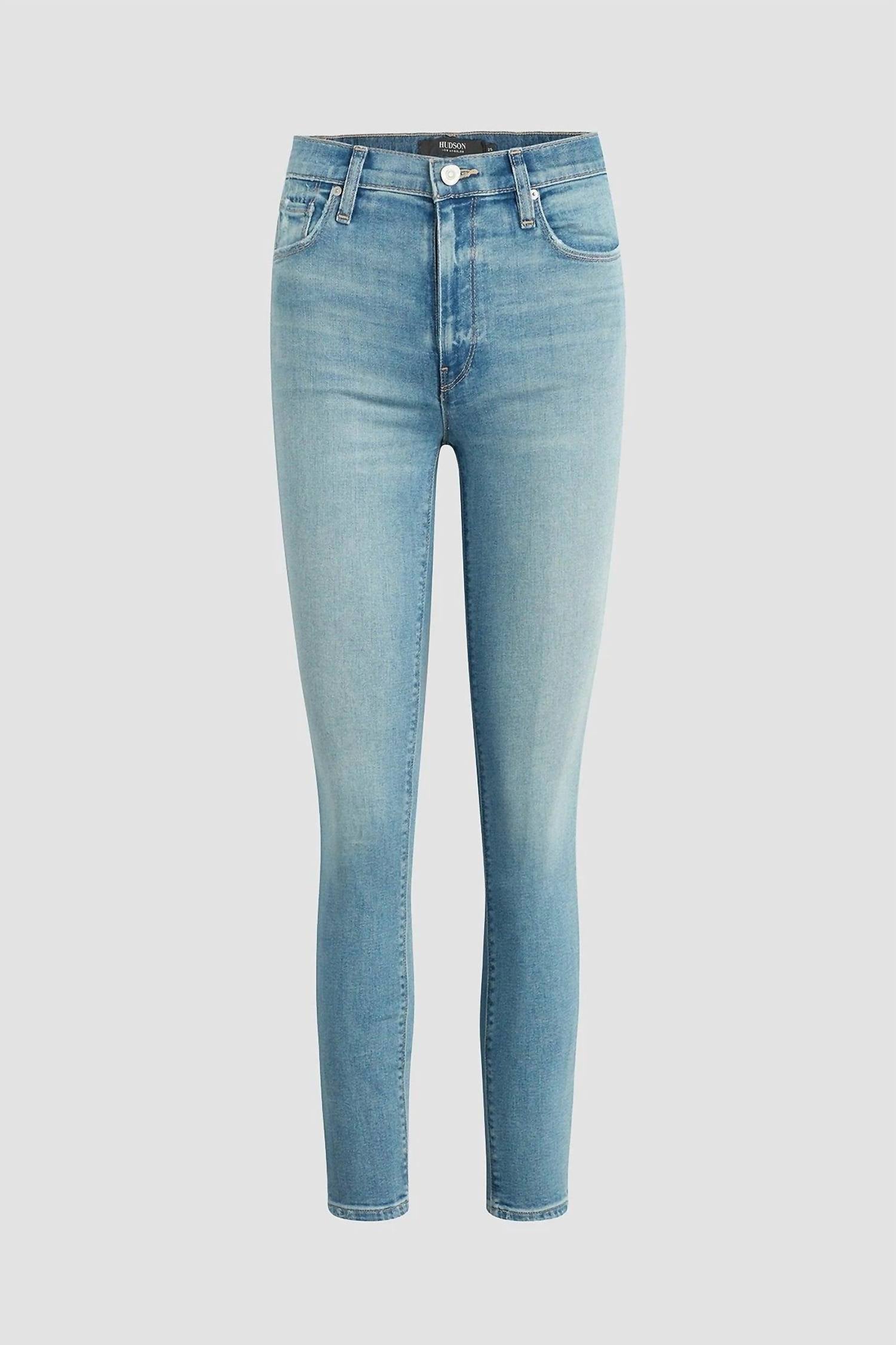 Hudson - Barbara High Rise Super Skinny Ankle Jeans
