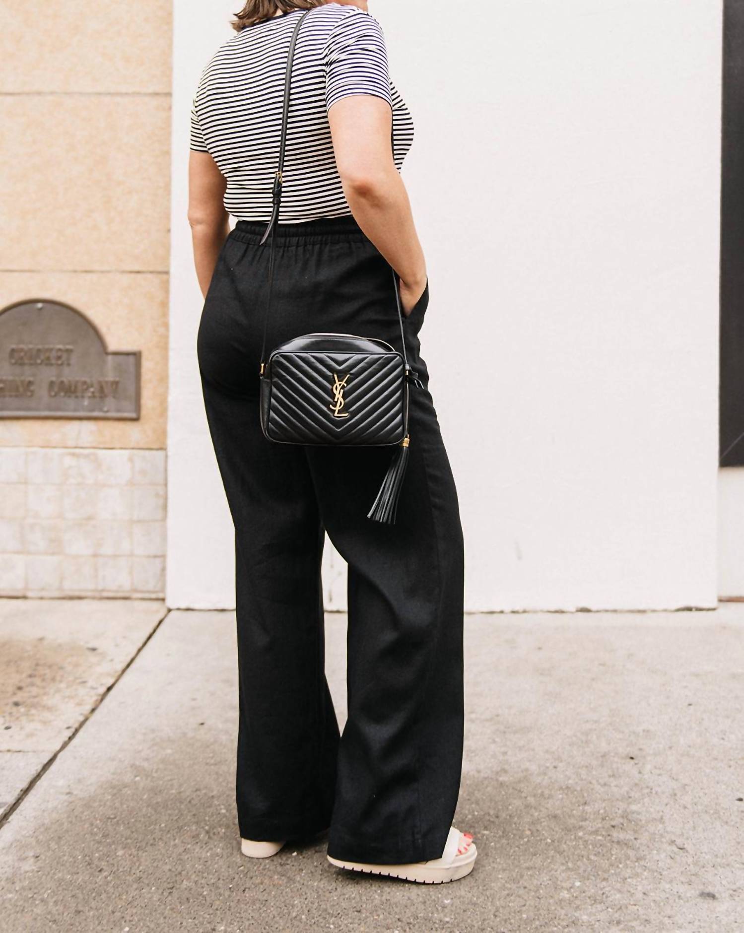 STEVE MADDEN Linen Blend Straight Leg Pants in black - women's pants - view 6