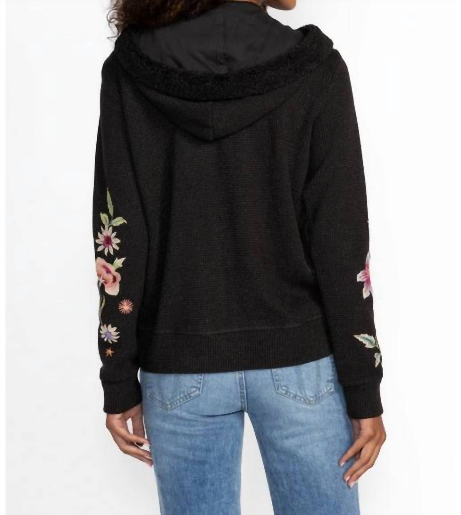 Johnny Was - METALLIC THERMAL ZIP UP HOODIE COLETTE