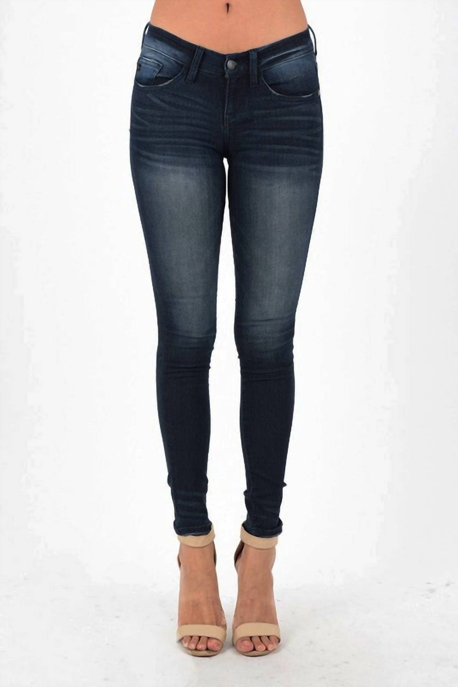 Judy Blue Skinny Denim Jeans in dark - women's jeans