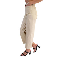 Glam - Women's Leg Scallop Pocket Pants