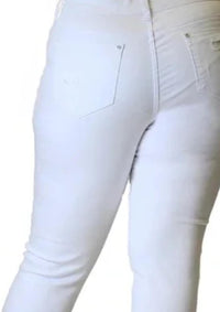 Grace In La - Frayed Distressed Crop Jean