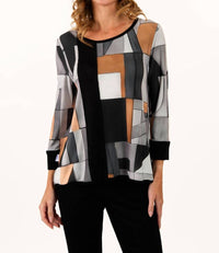 Lemon Grass - Grey Mix Reversible top
